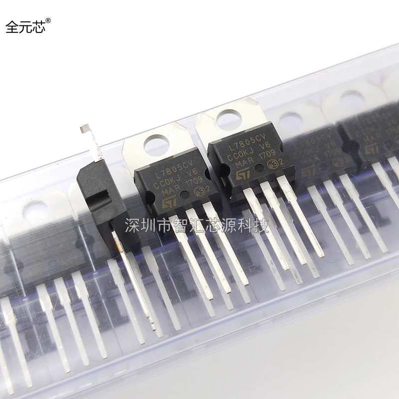 

10PCS/LOT L7805CV Three terminal voltage regulator 5V L7805 TO-220