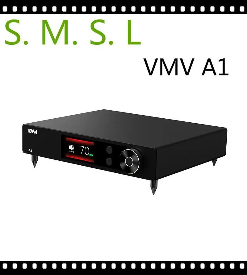 SMSL A1 High Resolution Power Amplifier Small Delicate Class A AMP RCA Input 6.35 Earphone PGA2311 Powerful Driving Force