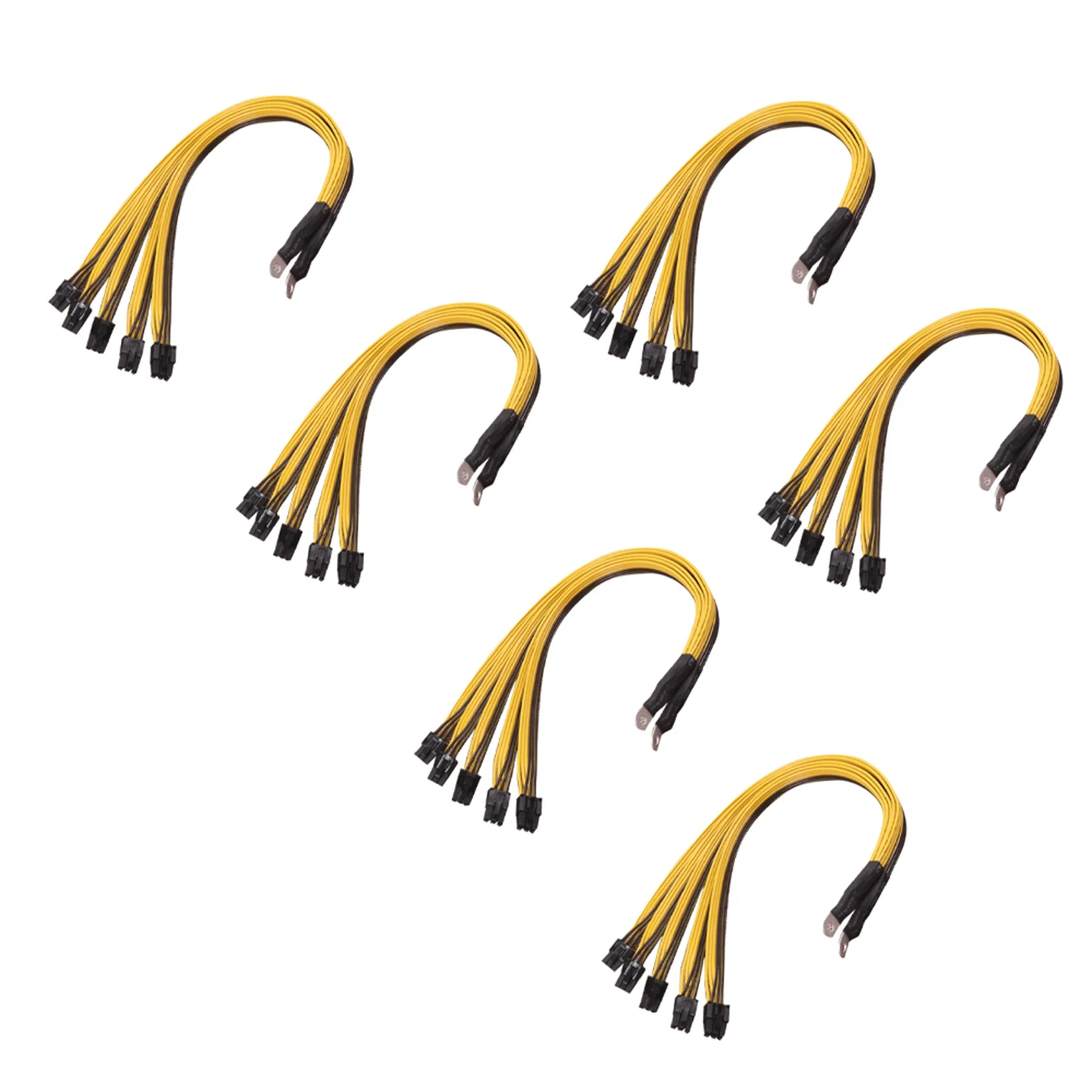 

Botique-6Pcs S7 S9 To 5X PCI-E Pcie 6Pin GPU Graphics Card Splitter Power Cable BTC Miner Bitcoin S11 T9+X10 L3+A3 A841 M3 P3P3