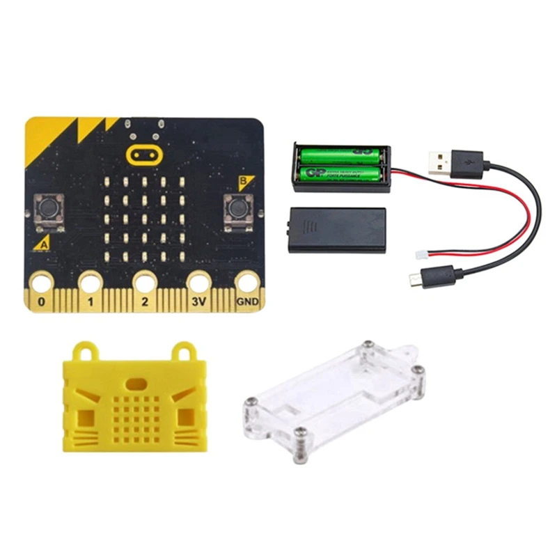

BBC Micro:Bit Starter Kit With Micro-Bit Acrylic Case+Micro:Bit Battery Case DIY Programmable Learning Development Board