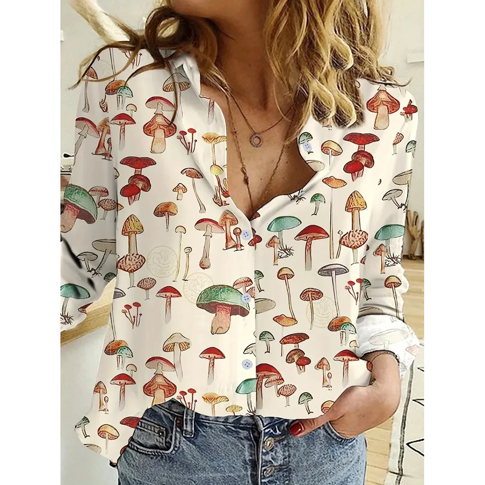 Женская блузка с отложным воротником рубашки из конопляного волокна длинным