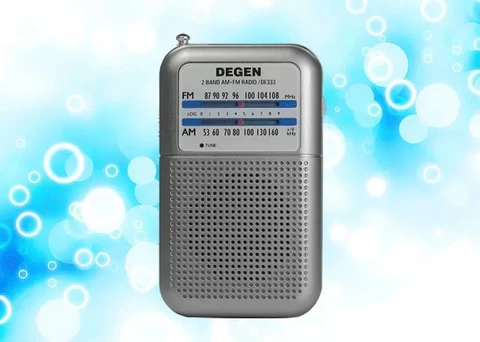 Портативный радиоприемник Degen DE333 AM/FM, карманный двухдиапазонный Высокочувствительный радиоприемник с ручкой