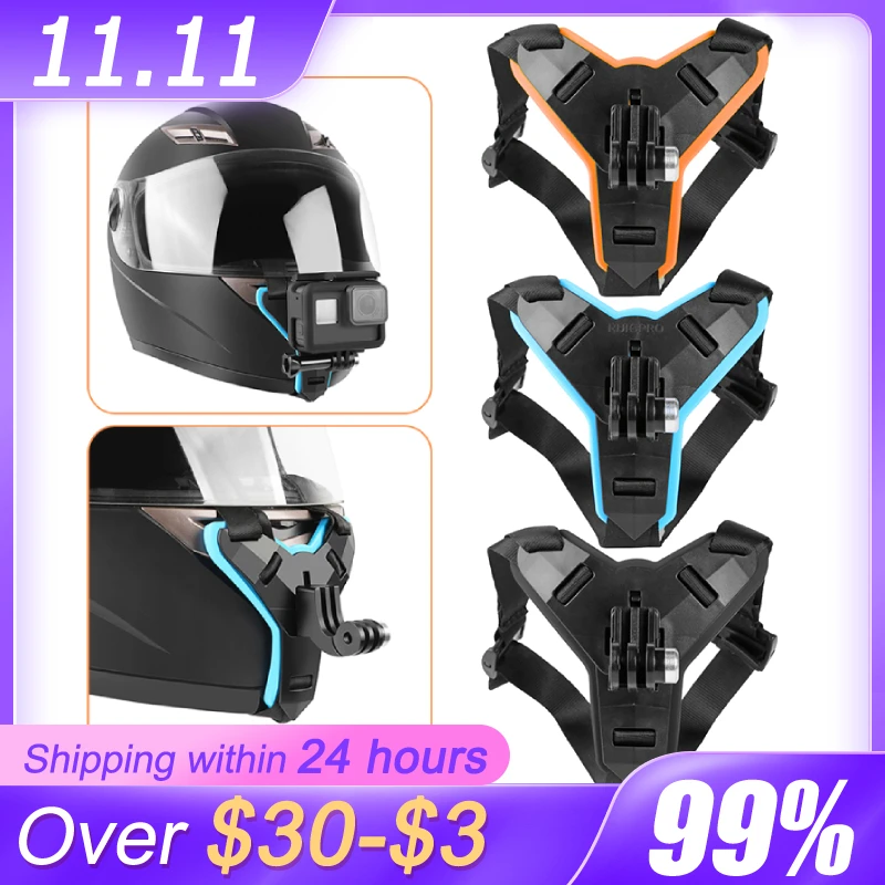

Motorcycle Helmet Chin Stand Mount Holder for GoPro Hero 5/6/7 Action Sports Camera Full Face Holder Motorcycle Camera Accessory