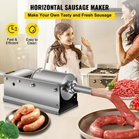 commercial manual sausage stuffer filler machine w 4 nozzles 3l 7 8l stainless steel for making sausage hot dog bratwurst