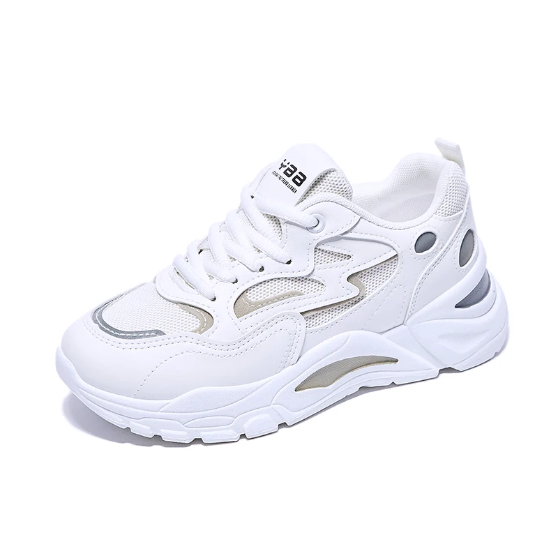 

New Daddy Shoes Female 2022 Spring Student Versatile Sports Shoes Female Casual Thick Soled Elevated Breatha Casual Shoes Female