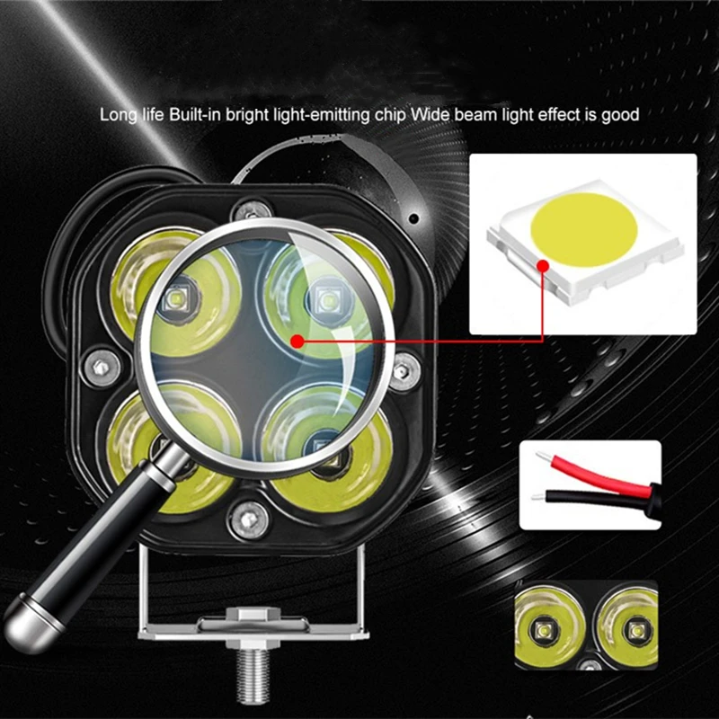 1 шт. Автомобильные светодиодные противотуманные фары для мотоциклов |