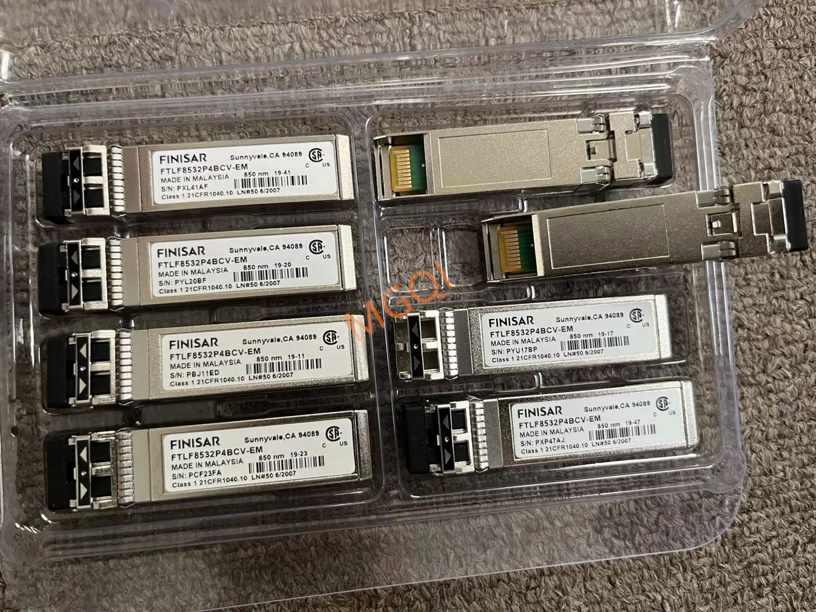 32g sfp Fiber module Finisar FTLF8532P4BCV-EM/850nm 32g Multimode Dual Fiber Transceiver Module