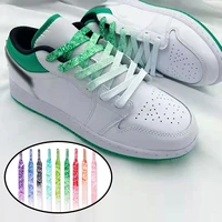 fashion gradient cashew flower creative shoelaces men women trend personality printing sport casual basketball shoes laces
