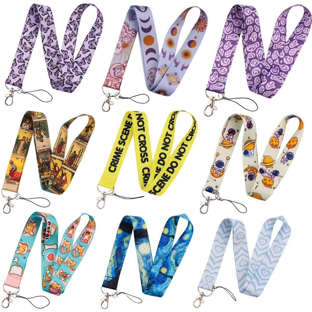 

BG1410 Crime Scene Lanyard For Keys Cool Phone Straps ID Card Passport Gym USB Badge Holder Keychain Lanyards Neck Straps