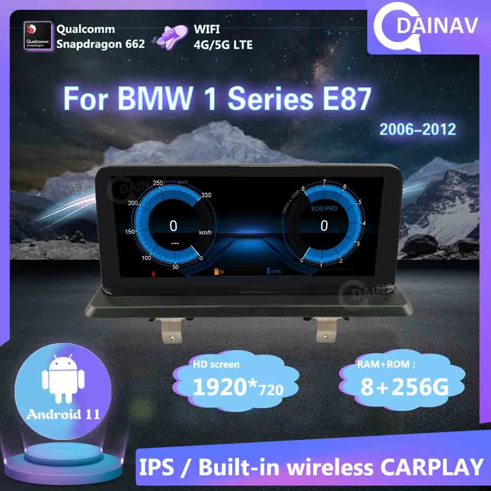 

CarPlay 256 ГБ 2 Din Android 11 автомобильный стерео видеоплеер для BMW 1 серии E87 2006-2012 система NBT автомобильное радио Авторадио головное устройство G