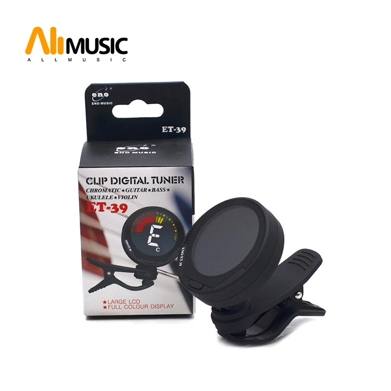 

ENO ET-39 Colour Digital LCD Guitar Bass Clip-on Automatic Chromatic Tuner