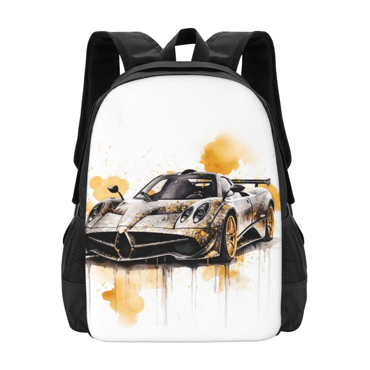 

Speed Sports Car Backpack Ink Drawing Hyper Artistic Student Unisex Travel Backpacks Big Novelty High School Bags Rucksack