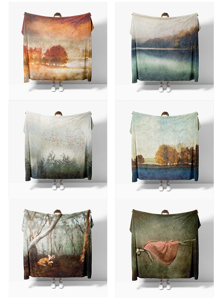 Домашнее украшение плюшевый плед для дивана одеяло аниме животные покрывало на