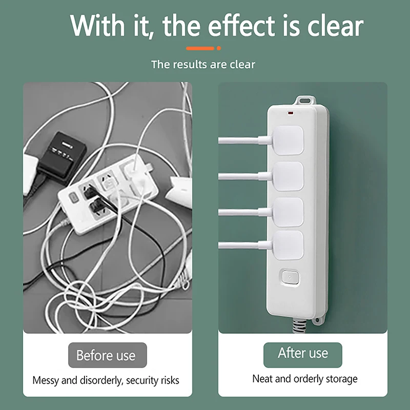 Самоклеящийся Настенный Органайзер Для Фиксатора Розетки Держатель Удлинителя