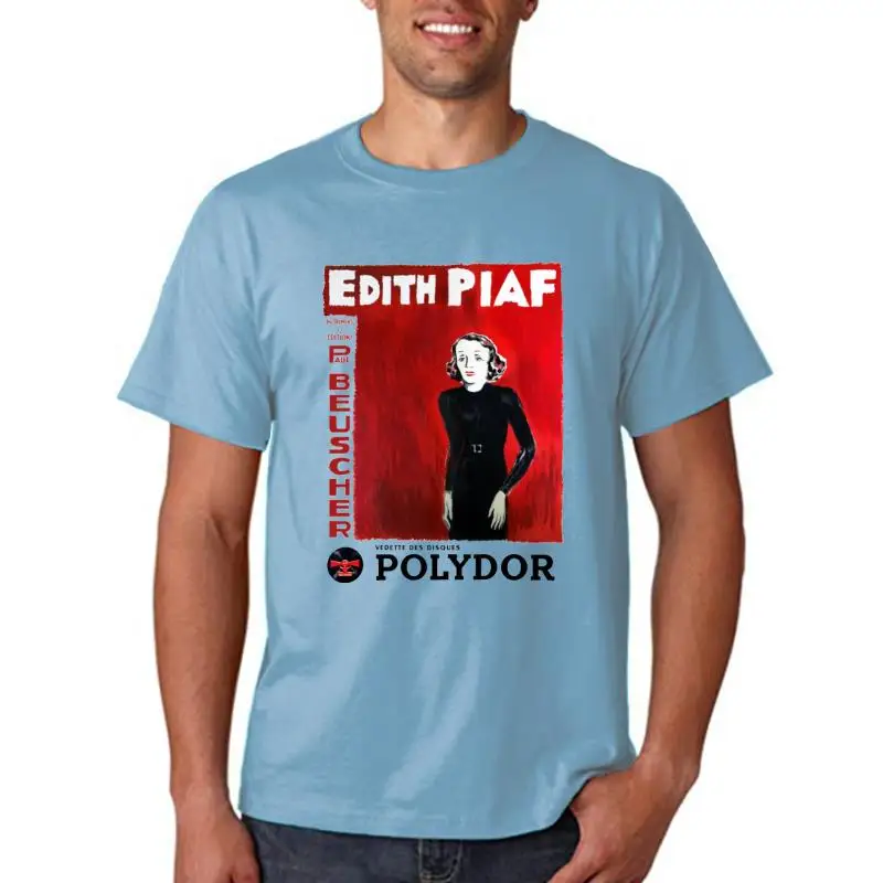 

Edith Piaf Chanteuse Retro Parisian France French Singer Romantic T-Shir Cool Casual pride t shirt men Unisex New