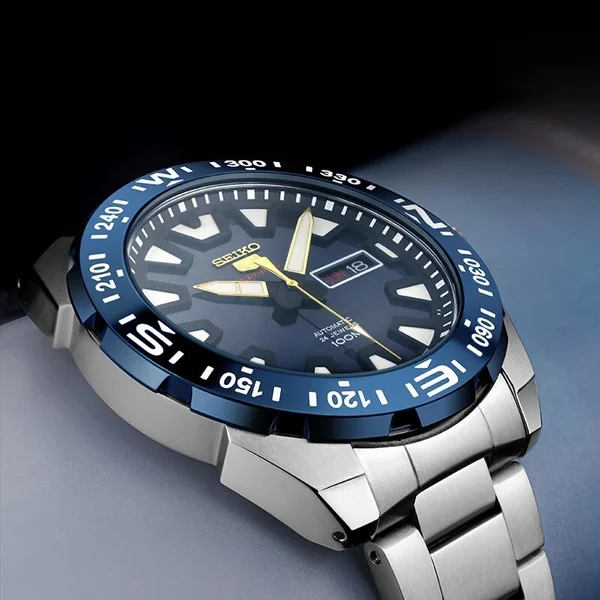 

Роскошные Брендовые Часы Relojes Hombre Deluxe с датой № 5, часы SEIKO, модные спортивные часы с синими водонепроницаемыми кварцевыми часами для дайвинга, мужские часы