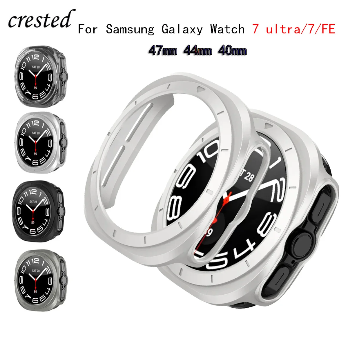 тый поликарбонатный чехол для часов Samsung Galaxy Watch 7 Ultra 47 мм аксессуары с защитой