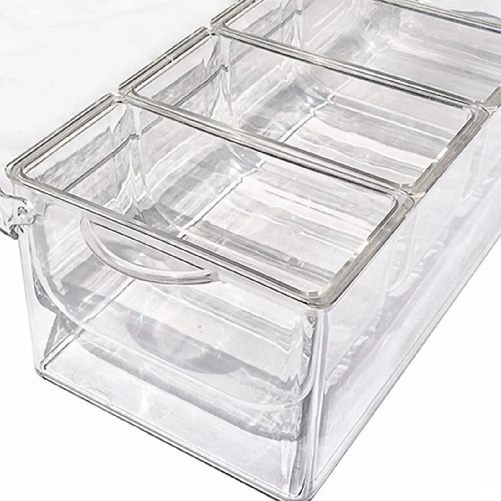 

Chilled Condiment Server Transparent Serving Bowls for Salad Outdoor Fruits