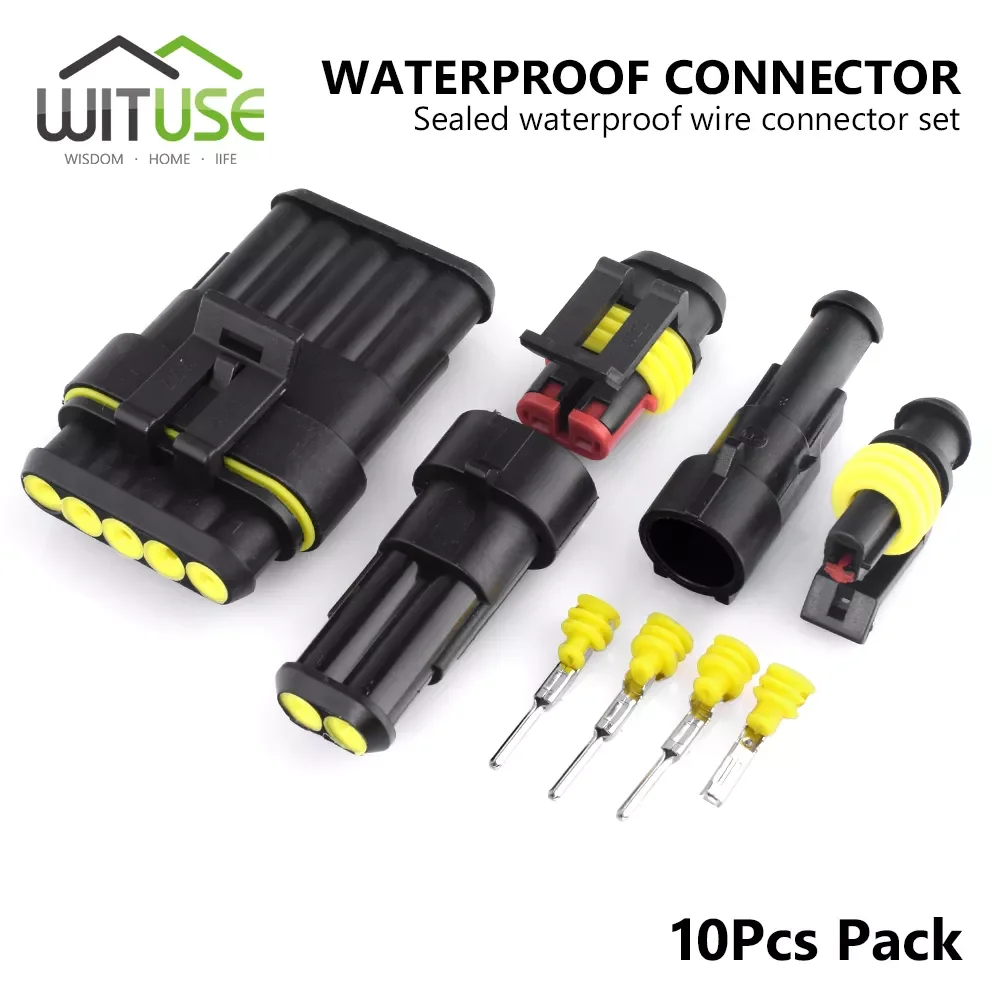 

NEW Sets Female Male Way Super Seal IP68 Waterproof 1/2/3/4/5/6 Pin Cable Automotive Electrical AutoWaterproof Connector Plug