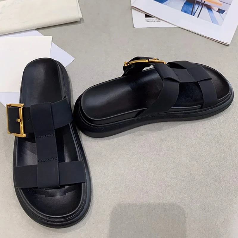 Сандалии мужские дышащие пляжные шлепанцы летняя удобная обувь сланцы