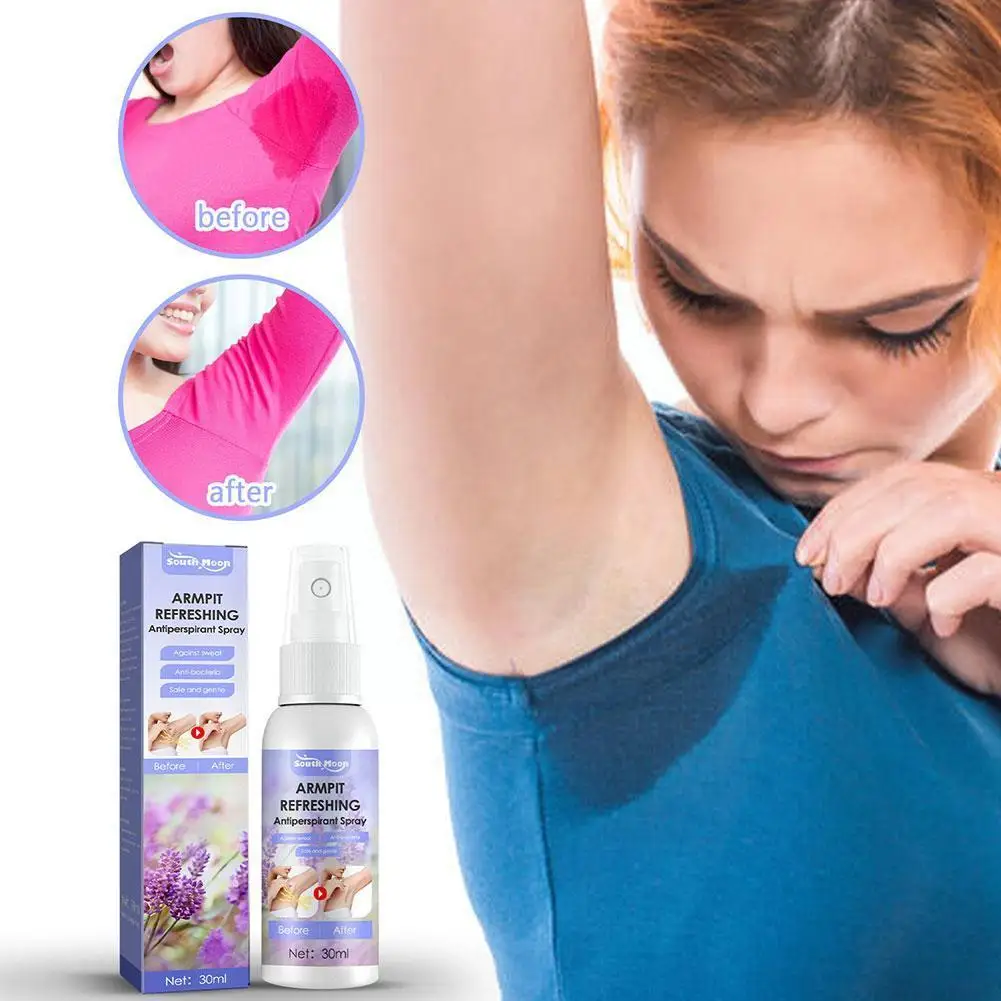 

Lavender Armpit Antiperspirant Spray Refreshing Deodorant Odour Remover 30ml Odor Spray Body Armpit Underarm Sweat N6S8