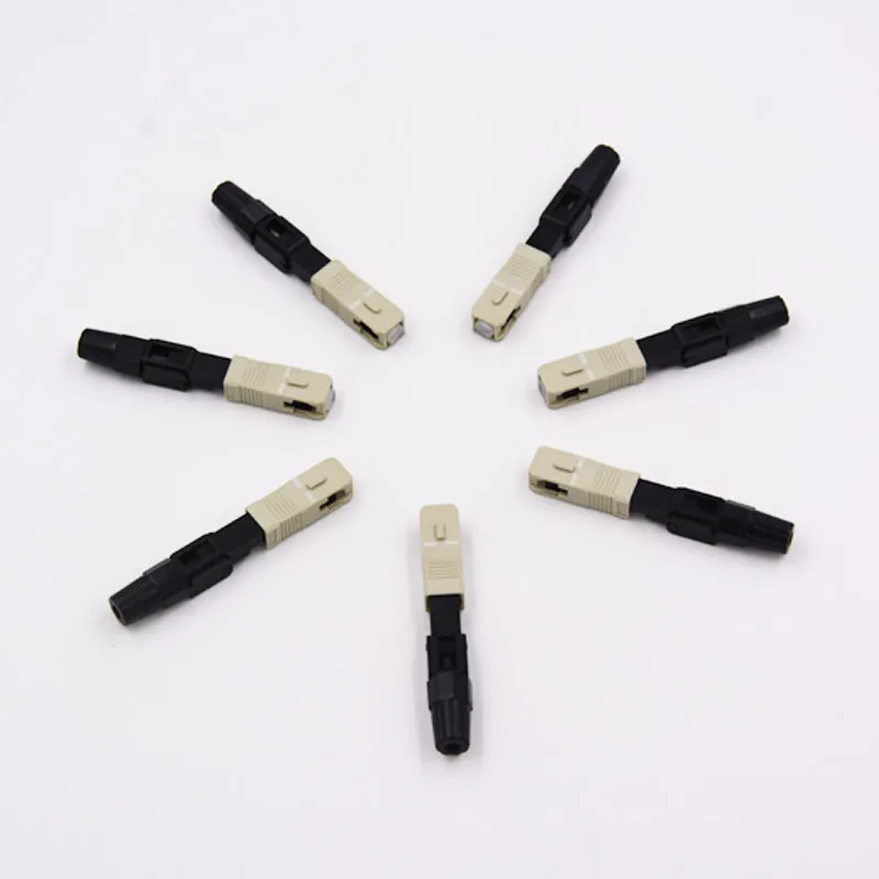 FTTH SC/UPC Multi Mode Optical Fiber Fast Connector Embedded SC MM Fiber Optic Quick Connectors 50/125 Factory Price