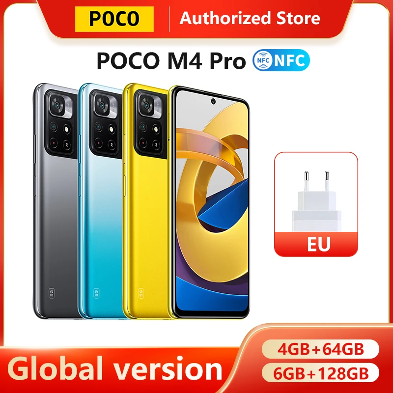 global version poco m4 pro 5g smartphone 64gb128gb rom mtk dimensity 810 90hz 6 6 dotdisplay 50mp 5000mah battery 33w pro nfc free global shipping