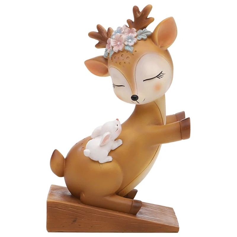 

Мультяшная Милая дверь с оленем Sika, задняя дверь с клиновидным замком, школьный книжный конец для детской