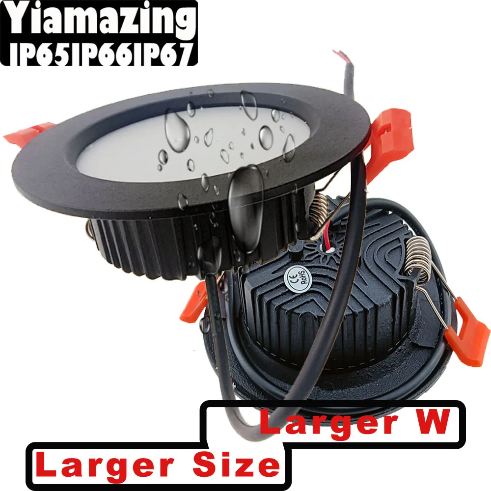 Черный светильник IP65 IP66 220 В IP67 водонепроницаемый для улицы 5 Вт 7 9 12 15 18 24 30 36