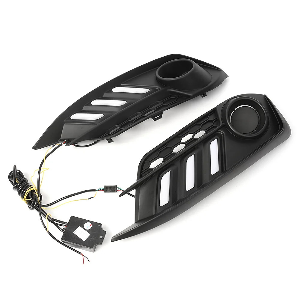 Автомобильные светодиодные дневные ходовые огни DRL указатели поворота передние