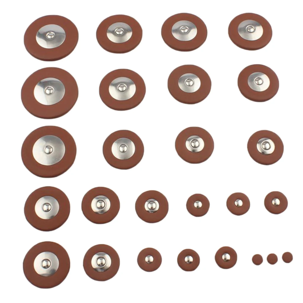 

26pcs Alto Saxophone Pads Sax Leather Pads Replacement for Saxophone Sax Accessory