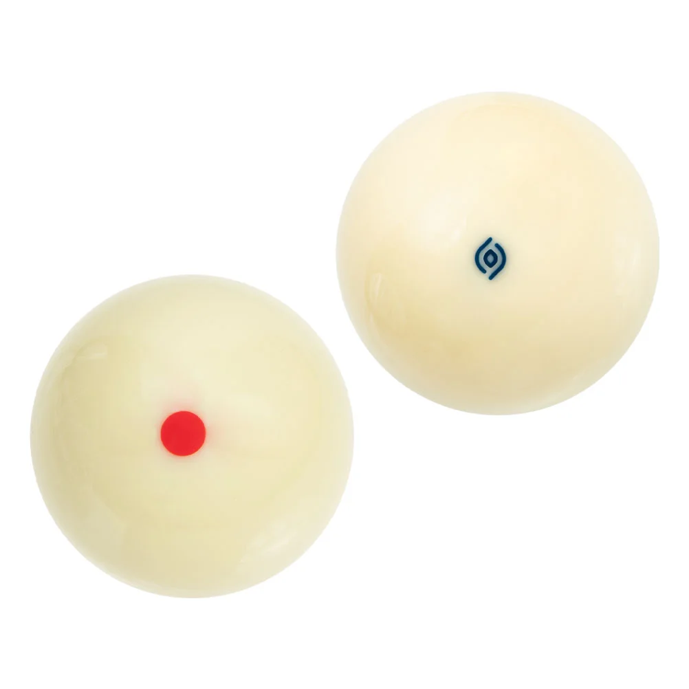 

2 Pcs Billiard Cue Ball Snooker Table Accessory Replace Replaceable White Balls Resin Equipment Wear-resistant