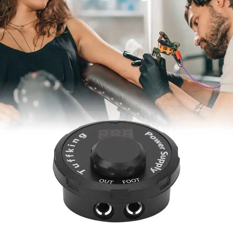 

Tattoo Power Supply LCD Voltage Adjustable Light Portable Colorful Tattoo Power Supply for Tattoo Machine 100‑240V ABS Material