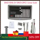 Металлический Двухосевой цифровой индикатор SDS6-2V SINO и 5-микронный линейный шкала KA300 стеклянный кодировщик KA500