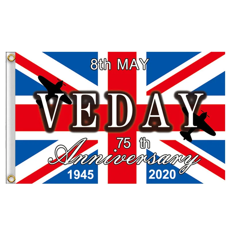 

3x5ft UK VE DAY 75th ANNIVERSARY Victory Flag
