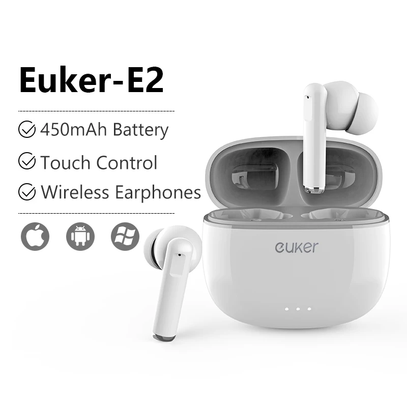 

Беспроводные наушники Euker-E2, Bluetooth, сенсорное управление