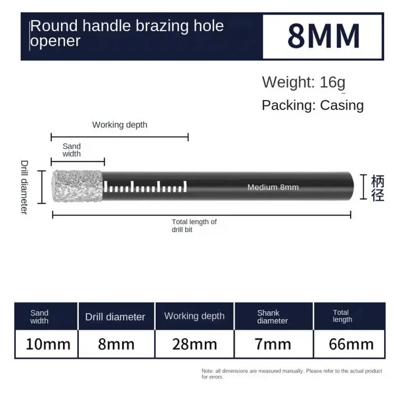 

Household Round Handle Hole Saw Cutter Multi-function Dry Drilling Hole Opener Accessories Tools Universal Stone Vitrified Tile