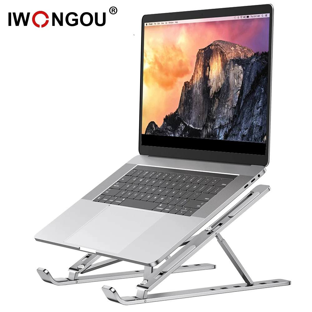 Регулируемая подставка для ноутбука IWONGOU Алюминиевая Подставка Macbook планшетов и