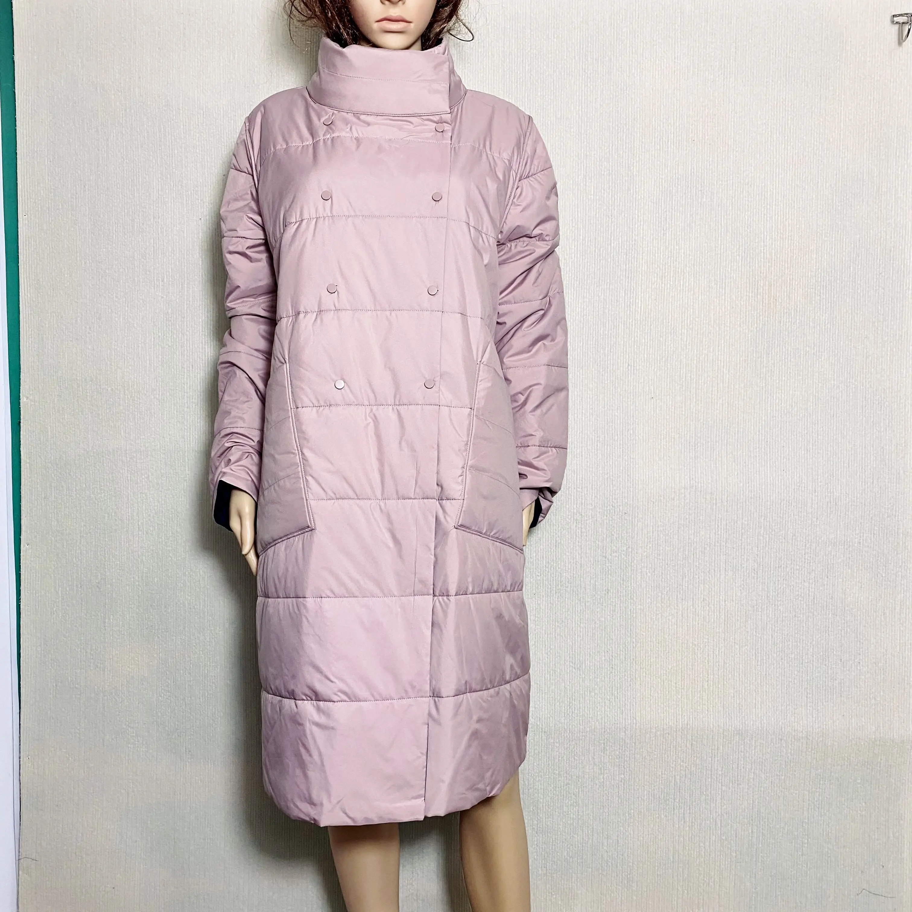 Foreign Trade European and American Original Single Mid-Length Turtleneck Double-sided Wear Silk-like Cotton Thin Clot...