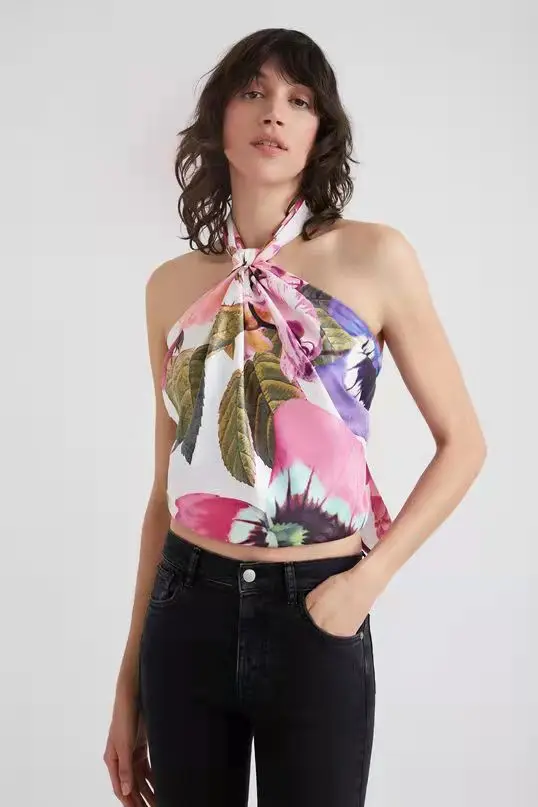 

2022 Spain .desigual Bufanda de verano de marca de lujo de para mujer con diseño Floral