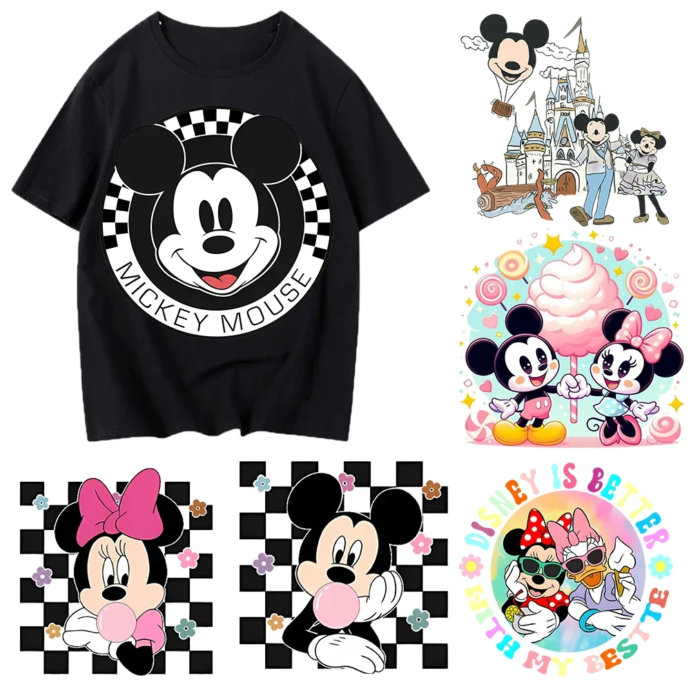 Новые термопереносные наклейки с Микки Диснеем для одежды виниловые