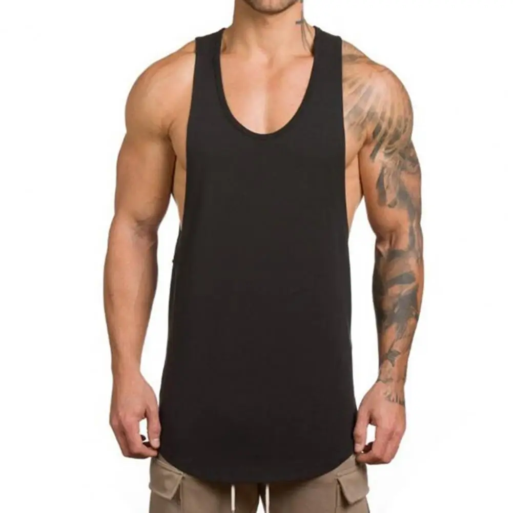 

Летняя мужская жилетка с круглым вырезом, пуловер без рукавов, туника, жилет для бодибилдинга, топ для фитнеса, уличная одежда