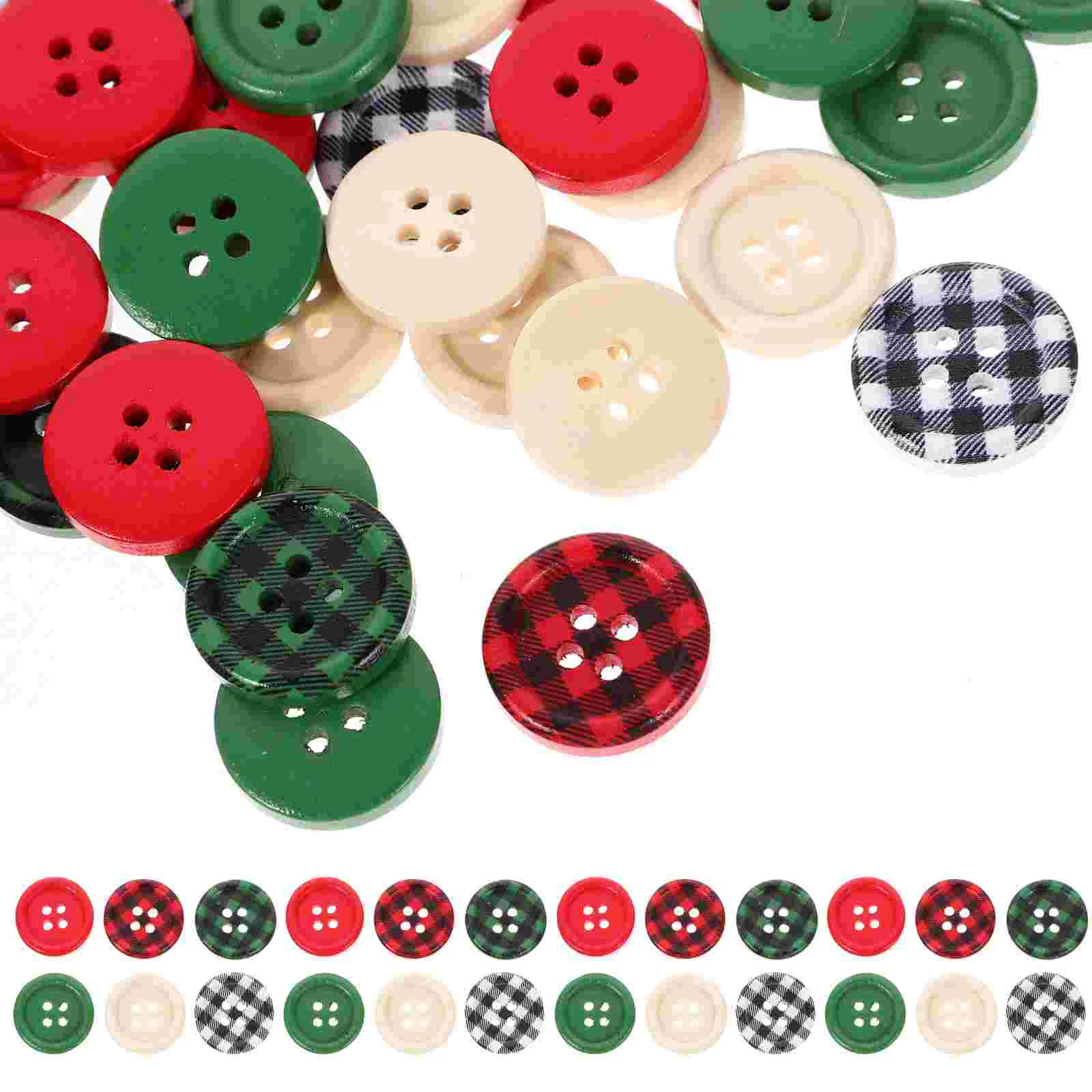 

300 Pcs Vintage Christmas Buttons Child Decoracion Cumpleaños Para Wooden Plastic Coat