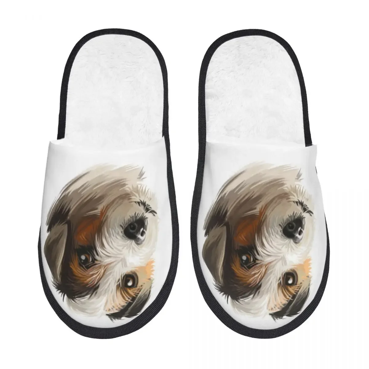 Мягкие тапочки Parson Рассел-терьер собачья портретная Нескользящая напольная