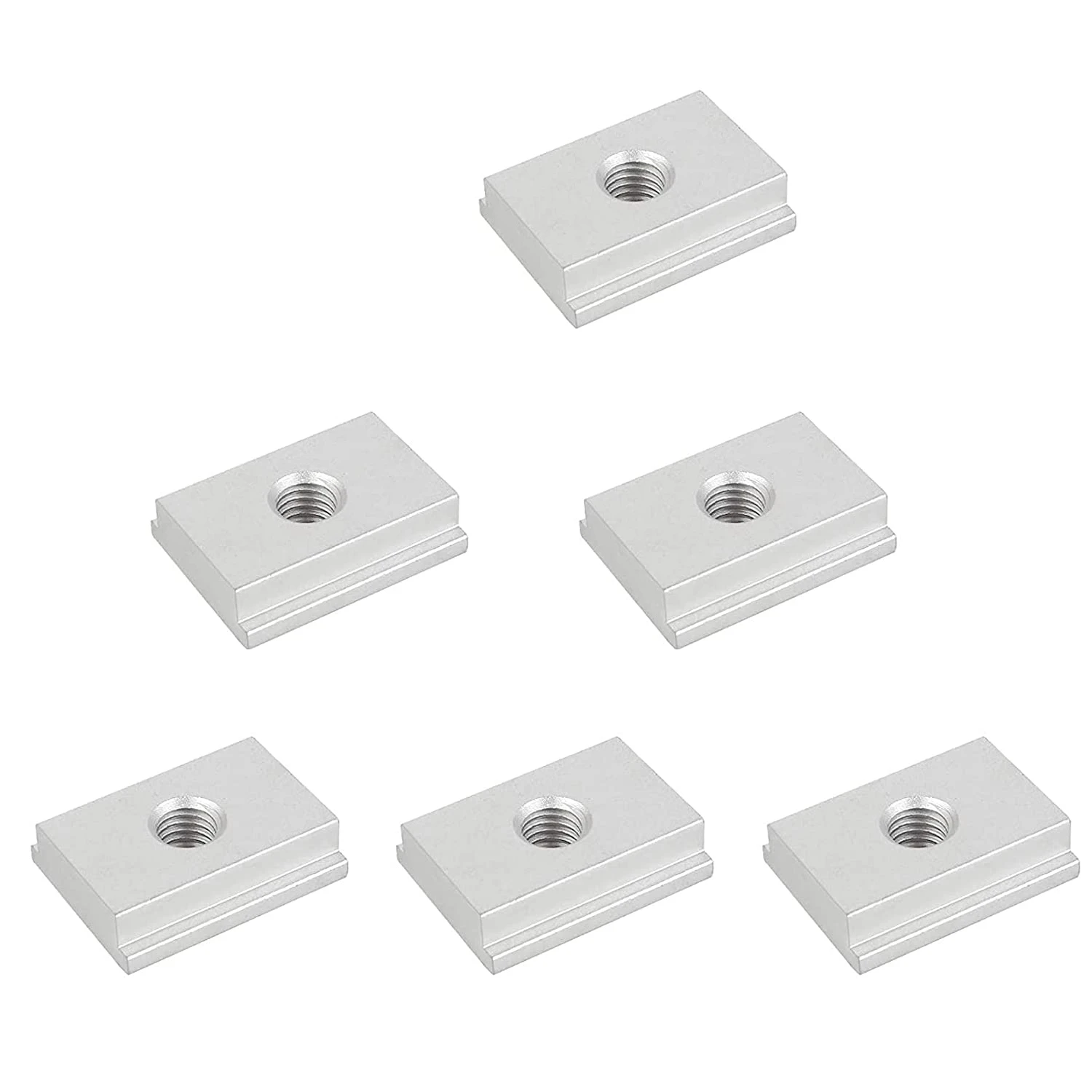 

6 Pcs -Slot Nuts, M6 -Rail Sliding Nuts, Aluminum Slot Nuts, Track Sliding Nuts,Furniture Slot Nuts for Slot Fastening