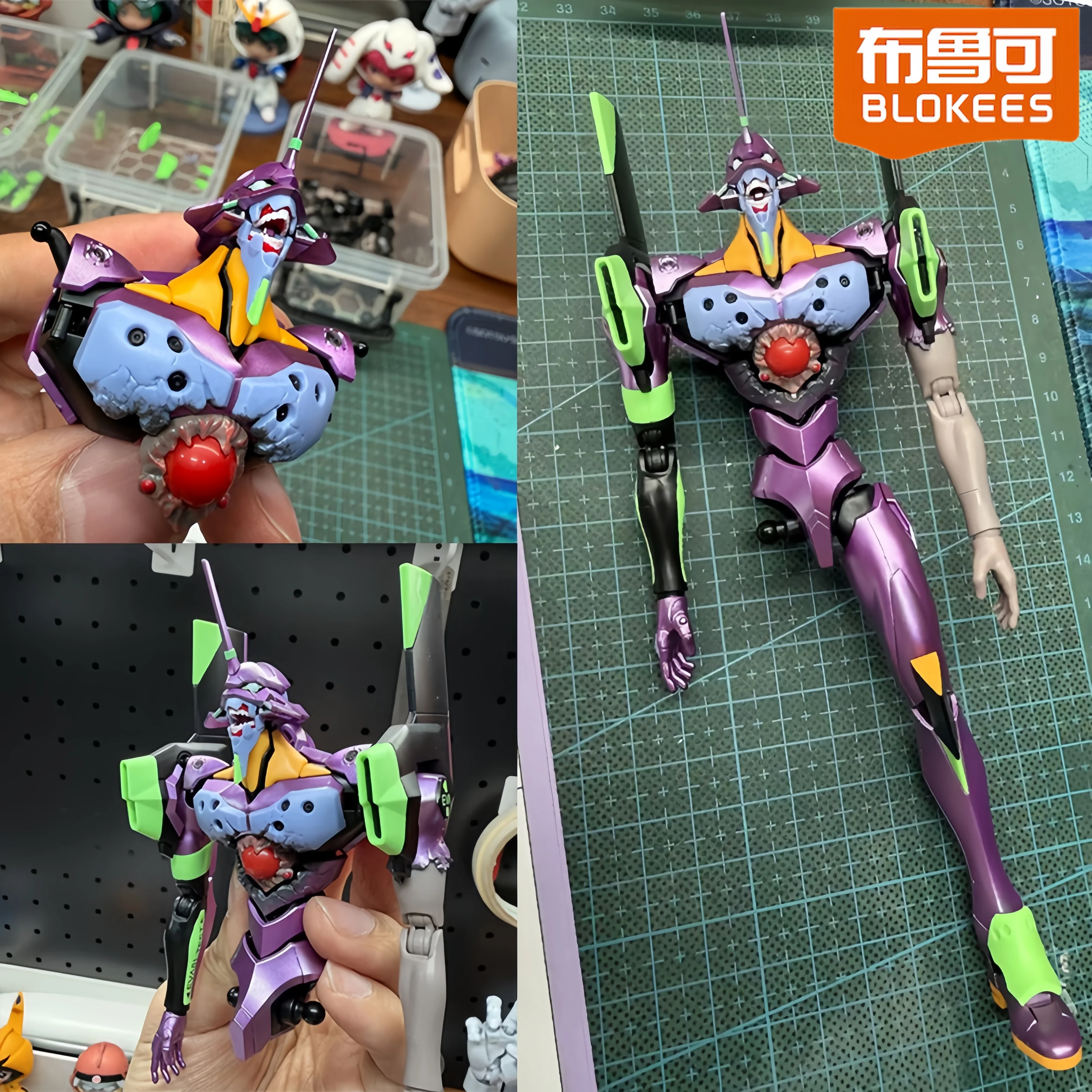 Фото Blokees Ex Eva Test Type-01 Evangelion Awakening Legend Edition Awakening TV Ver. Коллекционные фигурки-модели рук Unit 8 α Unit 1 №1