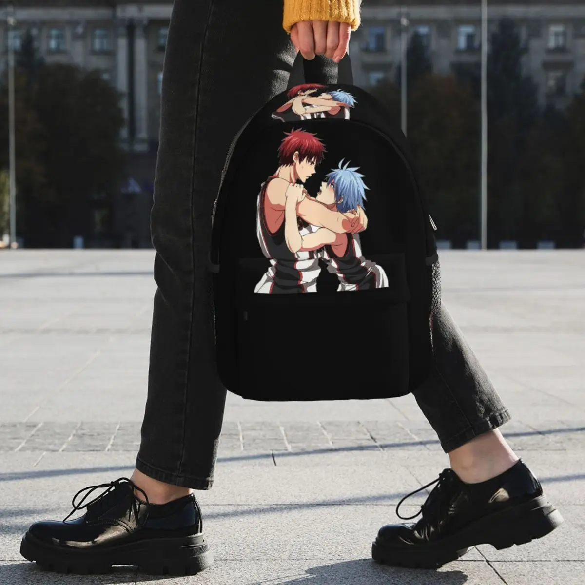 Фото Рюкзак Harajuku Basketball Kuroko No Basket Basuke Kaijo, школьный рюкзак для студентов, сумка для ноутбука, наплечная сумка для мужчин и женщин. №1