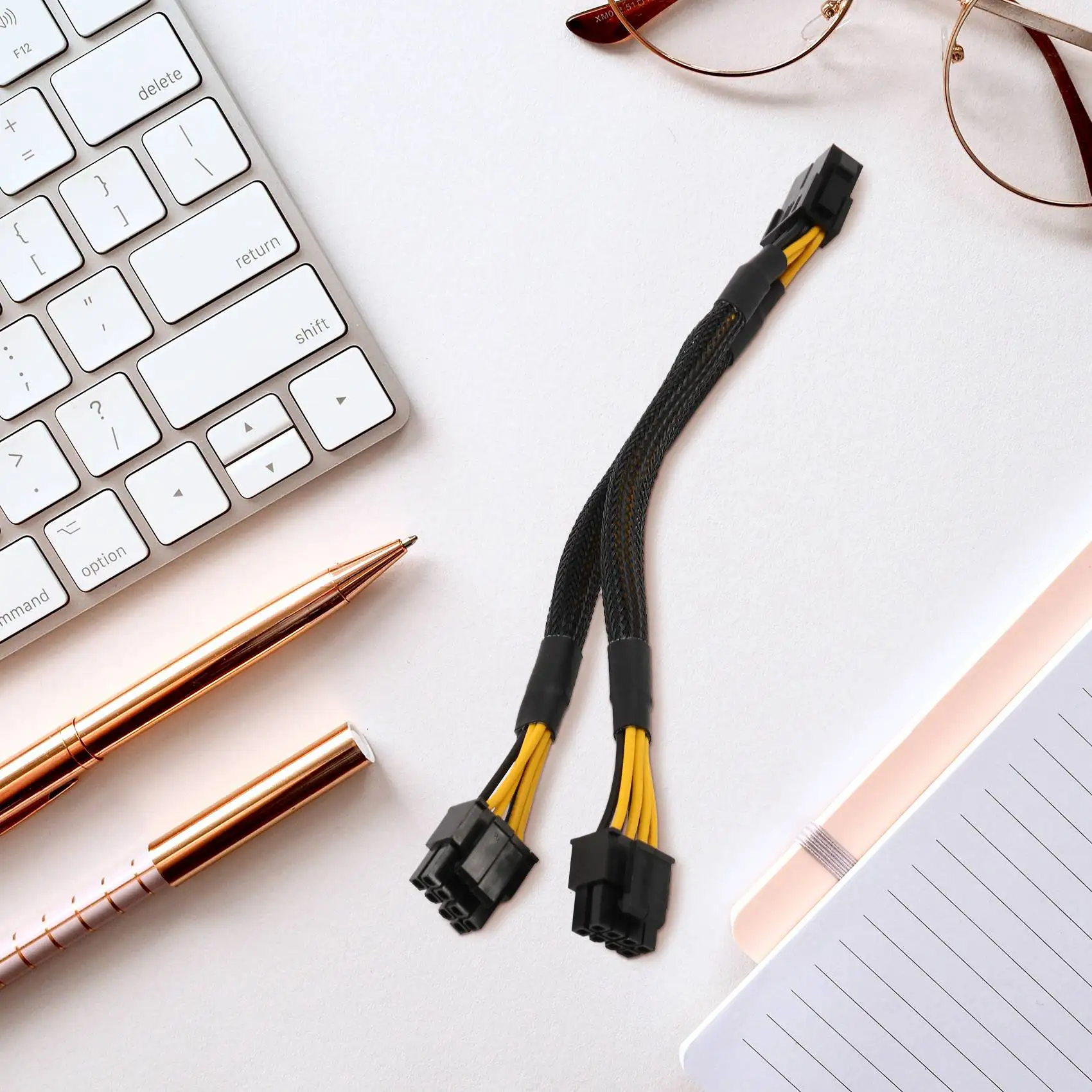 8-контактный разветвитель ЦП ATX гнездовой разъем на двойной 8(4 + 4) штырьковый штырь