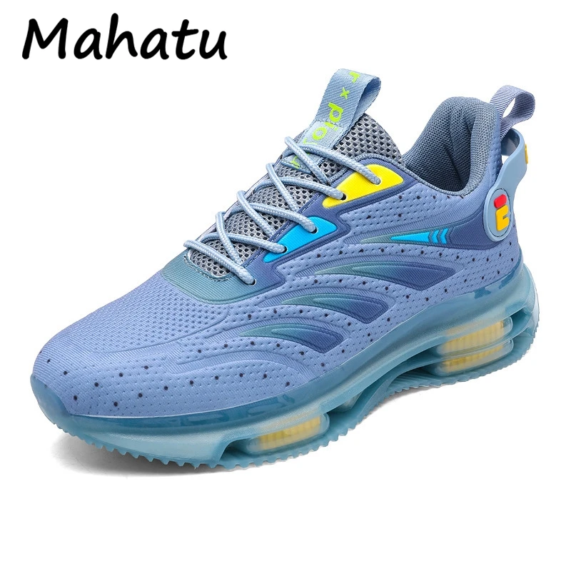 

2022 new spring mesh men's running shoes youth daddy shoes trendy fashion sports shoes jelly bottom men's coconut shoes