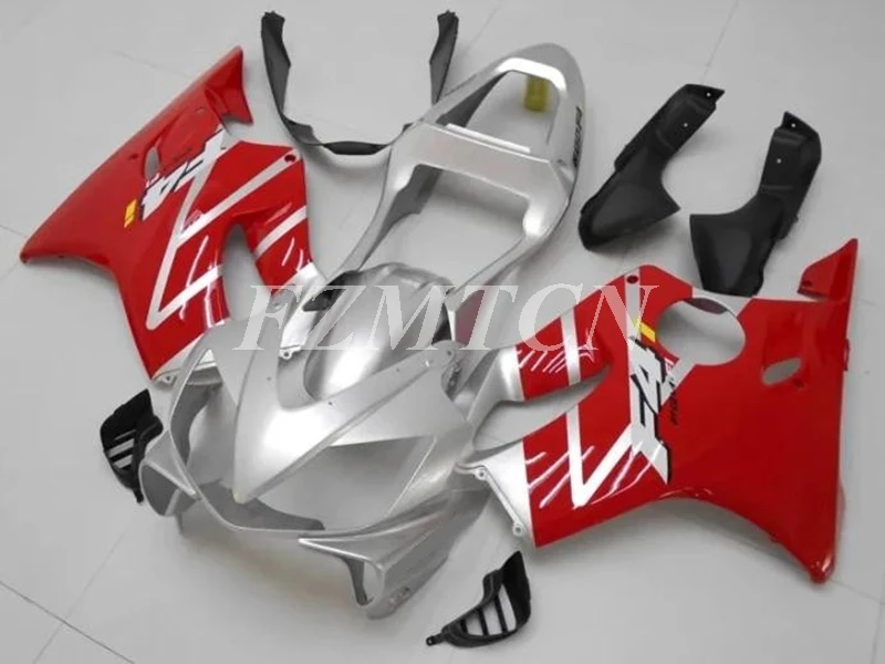 

Injection Mold New ABS Whole Fairings Kit Fit for HONDA CBR600 F4i 2001 2002 2003 01 02 03 Bodywork Set Silver Red